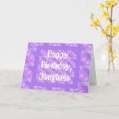 De paarse Kaart van de Plaid (Gele Bloem)