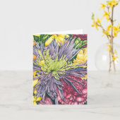 De paarse Kaart van Mum en van de Nota van (Gele Bloem)