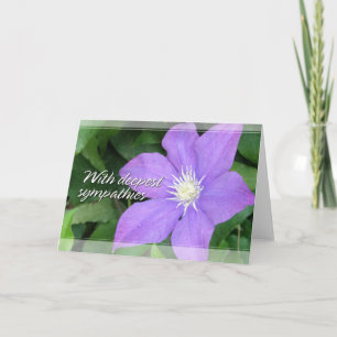 De paarse Kaarten van de Sympathie van Clematissen