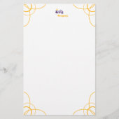 De Paarse King Stationery Briefpapier (Voorkant)