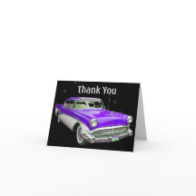 De paarse Klassieke Verjaardag van de Auto van de