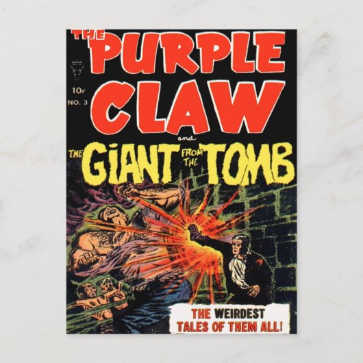 De Paarse klauw 3 Briefkaart (Voorkant)