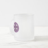 De paarse knop matglas koffiemok (Voorkant links)