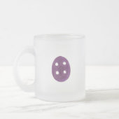 De paarse knop matglas koffiemok (Links)
