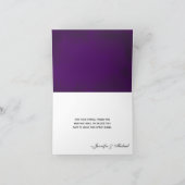 De paarse Kruik van de Metselaar met het Huwelijk Bedankkaart (Binnen)