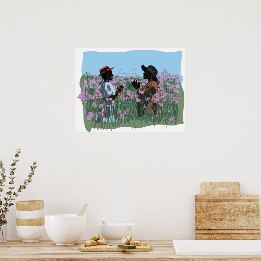 De Paarse kunstzussen van de Film van de Kleur spe Poster (Keuken)