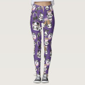 De Paarse Leggings van Panda Divas en Yoga Pant (Voorkant)