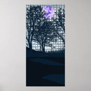 De Paarse maan Poster