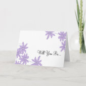 De paarse Madeliefjes zullen u Mijn Bruidsmeisje (Voorkant)