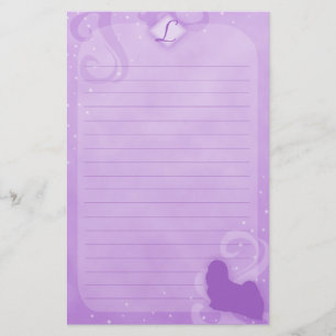 De paarse Magische Kantoorbehoeften van Lhasa Apso Briefpapier
