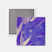 De paarse Magneet van de Bloem (Voorkant / Achterkant)