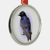 De Paarse Martin Metalen Ornament (Rechts)