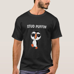De Paarse Papegaaiduiker Grappige Vogel T-shirt