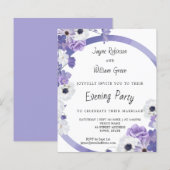 De Paarse Partij van de Weddenschap Floral Weddens (Voorkant / Achterkant)