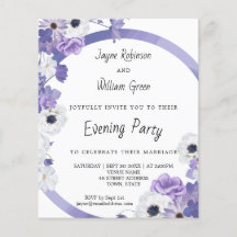 De Paarse Partij van de Weddenschap Floral Weddens