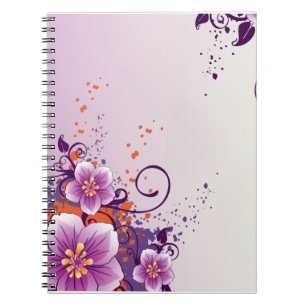 De paarse Prairie van de Bloem nam toe Notitieboek