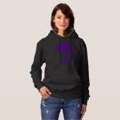 De paarse prins van regen hoodie (Voorkant volledig)
