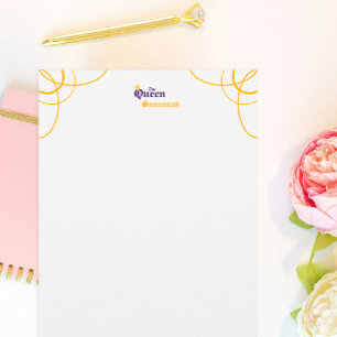 De Paarse Queen Stationery Briefpapier