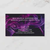 De Paarse rook van de moderne tijd Visitekaartje (Achterkant)