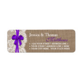 De Paarse Rustige Collecties voor het weduwschap Etiket (Voorkant)