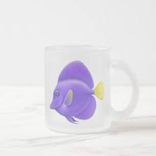 De Paarse Sailfin Tang-Mok Matglas Koffiemok