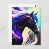 De Paarse Stallion Briefkaart (Voorkant / Achterkant)