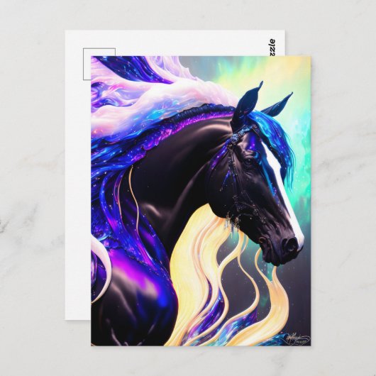 De Paarse Stallion Briefkaart (Voorkant / Achterkant)