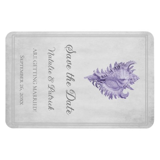 De Paarse Steek Shell sparen de Magnet van de Datu Magneet (Horizontaal)