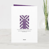 De paarse Strepen van de Vierhoek op Grijze 50ste Kaart (Achterkant)