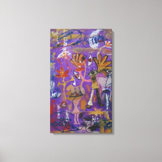 De Paarse Tekens Canvas Afdruk (Voorkant)