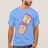 De Paarse Telefoon T-Shirt van de Tik van de terug (Voorkant)