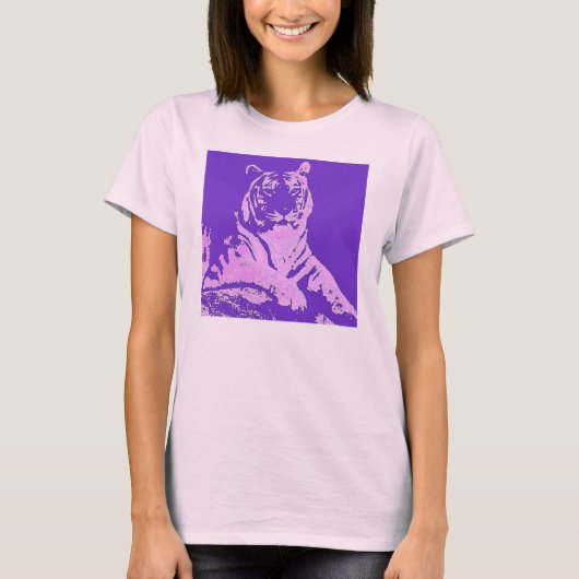 De Paarse tijger T-shirt (Voorkant)