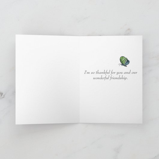 De paarse Tulpen Pansies danken u Vriendschap Bedankkaart (Binnen)