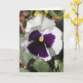 De paarse Verjaardag van de Schoonzuster van de Kaart (Gele Bloem)