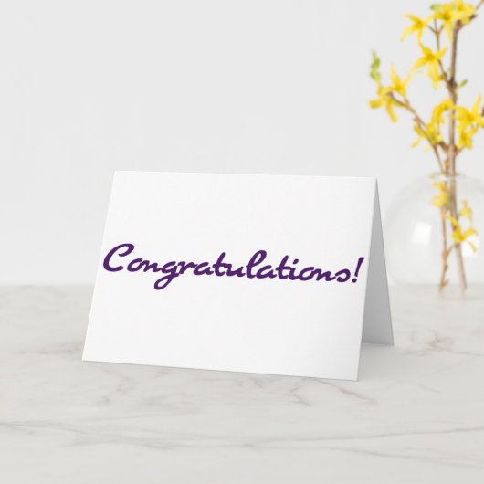 De paarse Viering van de Gelukwensen van het Kaart (Gele Bloem)