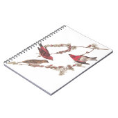 De Paarse vinken van Audubon op de naaldbomen Notitieboek (Linkerzijde)