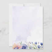 De Paarse Vlinderbloem Baby shower Kaart (Achterkant)