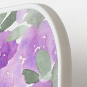 De Paarse Waterverf van Lavender Floral Pickleball Paddle (Links Detail)