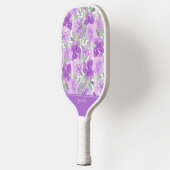 De Paarse Waterverf van Lavender Floral Pickleball Paddle (Links)