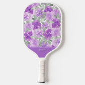 De Paarse Waterverf van Lavender Floral Pickleball Paddle (Achterkant)