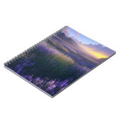 De Paarse weide bij zonsondergang Notitieboek (Linkerzijde)