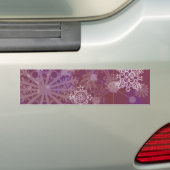 De paarse Winter Bumpersticker (Op auto)
