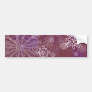 De paarse Winter Bumpersticker