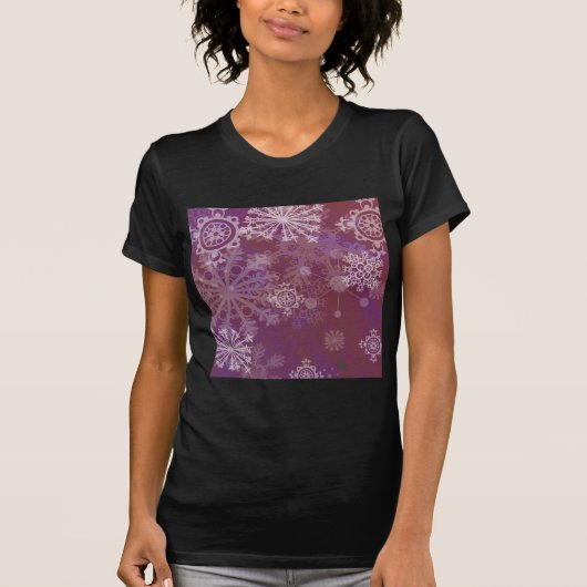 De paarse Winter T-shirt (Voorkant)