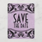 De Paarse  Zwemmen sparen het Briefkaart van de Da (Voorkant)