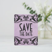 De Paarse  Zwemmen sparen het Briefkaart van de Da (Staand voorkant)