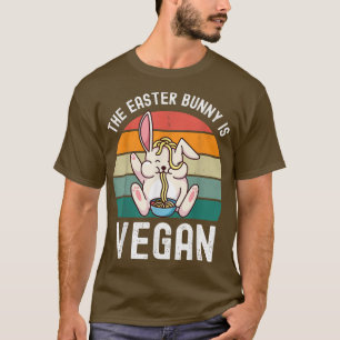De paasbunny is het T-shirt van Vegan Pasen Ve