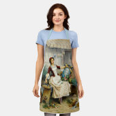 De paaseieren, mooi  schilderij schort (Gedragen)