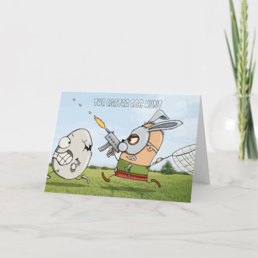 DE PAASEIERJACHT FEESTDAGEN KAART (Voorkant)