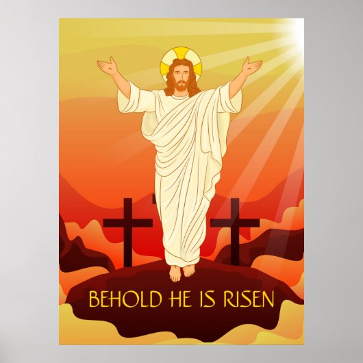 De paasheropleving van Jezus Behold is ontwricht Poster (Voorkant)